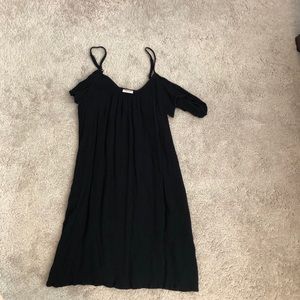 Black off the shoulder dress